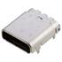 Amphenol. Conn USB 3.1 Type C RCP 24 POS 0.5mm Solder RA SMD 24 Terminal 1 Port Automotive T/R/Tray - 12401826E412A