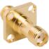 Amphenol. Conn SMA Adapter 0Hz to 18GHz 50Ohm ST Flange Mount F/F Gold - 132340