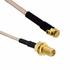 245130-01-24.00 Amphenol SMA Straight Bulkhead Jack to MCX Right Angle Plug on RG-316 cable 24 inches