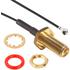 Amphenol. SMA Bulkhead Crimp Jack Ip 67 to AMC Right Angle Plug Terminated Using 1.13 MM Cable, Various Lengths - 336319-12-0050