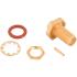 901-10127 Amphenol Access Sma Solder Type Jack, Bulkhead For Sr 141 Cable
