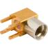 908-NM24100 Amphenol Conn MMCX 0Hz to 6GHz 50Ohm Solder RA Thru-Hole RCP Gold Over White Bronze