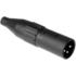 AC3MMCP Amphenol XLR 3 pole Male, Machined Contacts, Thermoplastic Shell, Jaws Cable Clamp 4040319