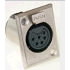 Amphenol. Conn XLR Connector F 6 POS Solder ST Panel Mount 6 Terminal 1 Port Bag - AC6AFPZ