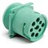 Amphenol. Conn Circular PIN 9 POS Crimp ST Flange Mount 9 Terminal 1 Port Automotive - AHD10-9-1939P80
