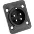 Amphenol. Conn XLR Connector M 5 POS Solder Bucket ST Flange Mount 5 Terminal 1 Port - AP-5-22