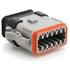 Amphenol. Conn Housing PL 12 POS Crimp ST Cable Mount Gray Automotive - AT06-12SA-SRGRY