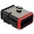 Amphenol. 12-Way Plug Female Connector with B Position Key and Shrink Boot Adapter - AT06-12SB-SRBK