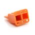 AWM-6S Amphenol Connector Accessories Wedge Lock Straight Thermoplastic Orange Automotive 4039710