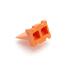 Amphenol. Connector Accessories Wedge Lock Straight Thermoplastic Orange Automotive - AWP-4P