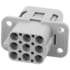 Amphenol. Female contact insert with compact design Hi voltage also in metal housings - C146 10B008 500 12