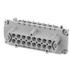 Amphenol. Conn Heavy-Duty Rectangular F 16Signal/1Ground POS Screw RA Panel Mount - C146 10B016 002 1