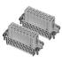 Amphenol. Conn Heavy-Duty Rectangular F 16Signal/1Ground POS Screw RA Panel Mount - C146 10B016 004 4