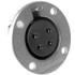 Amphenol. Conn High Power F 4 POS Solder Cup ST Panel Mount 4 Terminal 1 Port - EP-4-13P