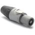 Amphenol. PLASTIC PLUG SCREW GREY 3 POLE (power out) - HP-3-FG