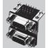 Amphenol. Conn D-Subminiature M/F 9/9 POS Solder RA Thru-Hole 18 Terminal 2 Port Tray - L17H2122130