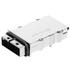 Amphenol. Connector Accessories 52 POS Cage 2 Ports 0 Deg With EMC Gasket Zinc Alloy Nickel Finish Tray - FS1-SF2-14E1