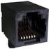 RJE0164002 Amphenol Conn Modular Jack F 12 POS 2.03mm Solder RA Thru-Hole 8 Terminal 2 Port Tube