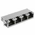 RJE724881401 Amphenol Conn Modular Jack F 32 POS 1.02mm Solder RA Thru-Hole 32 Terminal 1 Port Cat 5e Tray
