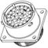 Amphenol. Conn Circular SKT 28 POS Crimp ST Wall Mount 28 Terminal 1 Port Automotive - RT002028SNH