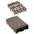 U77C261M2081 Amphenol Connector Accessories 2 Port Press Fit SFP Cage Copper Alloy Nickel Tray