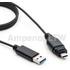 UC-30AMM-QD8B01 Amphenol Cable Assembly USB 1m USB Type C to USB 3.0 Type A 24 to 9 POS PL-PL 23-32AWG