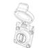 Amphenol. Connector Accessories Self Closing Cap Straight Black - USBF 2 1 B SCC
