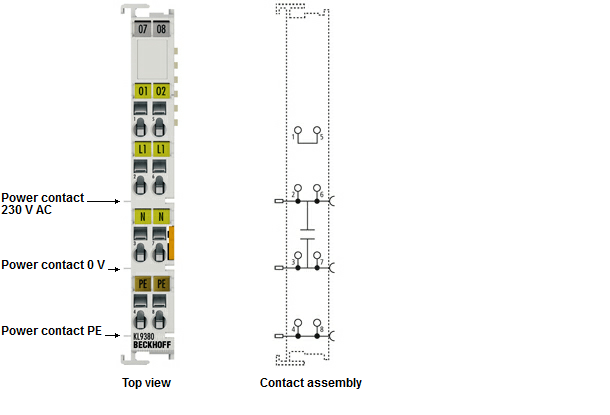 Beckhoff. Модуль сетевого фильтра для диммера - KL9380
