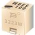 Bourns. Res Cermet Trimmer 2K Ohm 20% 0.125W(1/8W) 11(Elec)Turn (3.9 X 3.52 X 4.16mm) J-Hook SMD Tube - 3223W-1-202
