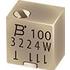 Bourns. Res Cermet Trimmer 10 Ohm 10% 0.25W(1/4W) 12(Elec)Turns 1.5mm (4.8 X 5.7 X 5.3mm) Gull Wing SMD T/R - 3224X-1-100E