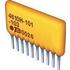 4604H-101-102LF Bourns Res Thick Film NET 1K Ohm 2% 0.8W ±100ppm/C BUS Conformal Coated 4-Pin SIP Pin Thru-Hole Bulk