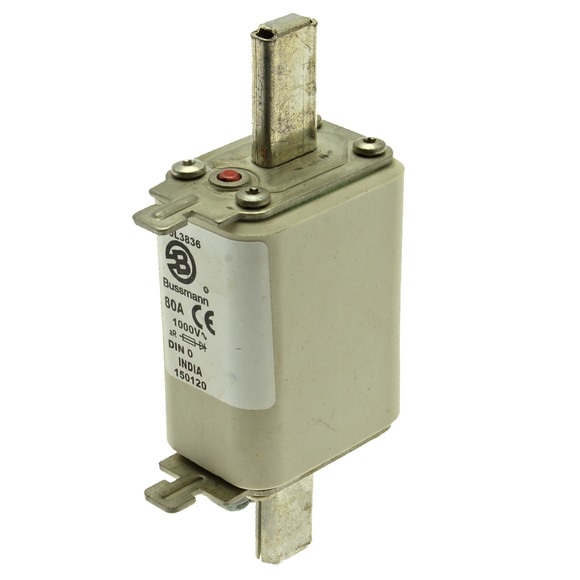 Bussmann. Предохранитель, высокая скорость, 125 A, AC 1000 V, compact size 1, 43 x 58 x 135 мм, aR, IEC, одинарный индикатор - 170L3697