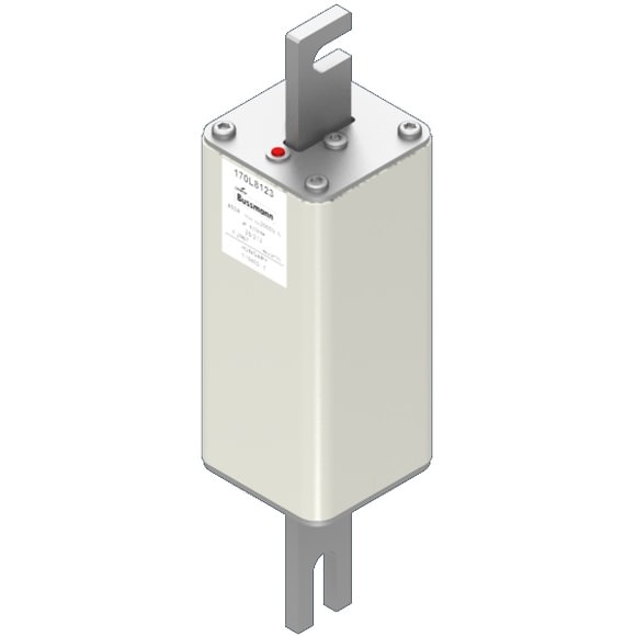 Bussmann. Предохранитель, высокая скорость, 450 A, AC 2000 V, Size 2, 61 x 61 x 247 мм, aR, IEC, одинарный индикатор - 170L8123