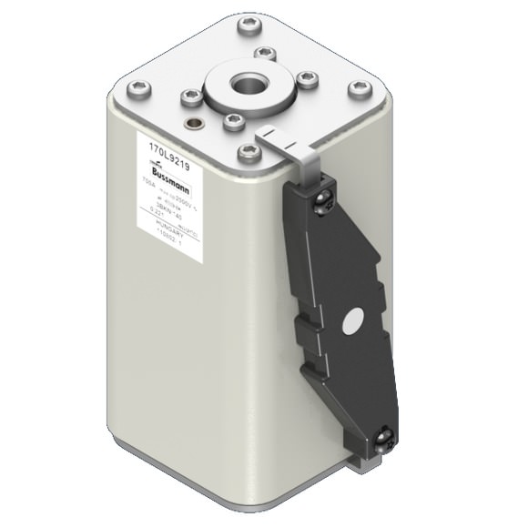 Bussmann. Предохранитель, высокая скорость, 700 A, AC 2000 V, Size 3, 74 x 90 x 143 мм, aR, IEC, одинарный индикатор - 170L9222
