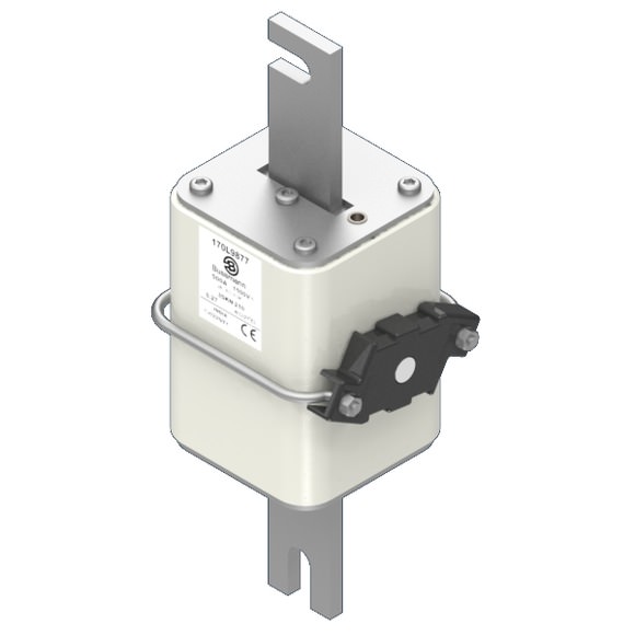 Bussmann. Предохранитель, высокая скорость, 500 A, AC 1500 V, Size 3, 74 x 92 x 242 мм, aR, IEC, одинарный индикатор - 170L9877
