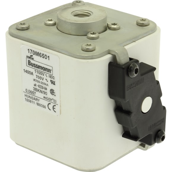 Bussmann. Предохранитель, высокая скорость, 2000 A, AC 600 V, size 3, 74 x 92 x 90 мм, aR, IEC, одинарный индикатор - 170M6131