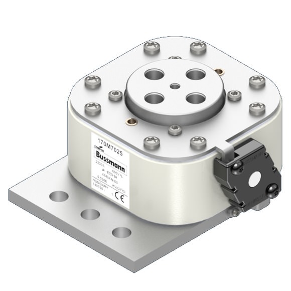 Bussmann. Предохранитель, высокая скорость, 2300 A, AC 1500 V, size 4, 120 x 100 x 119 мм, aR, IEC, одинарный индикатор - 170M7589