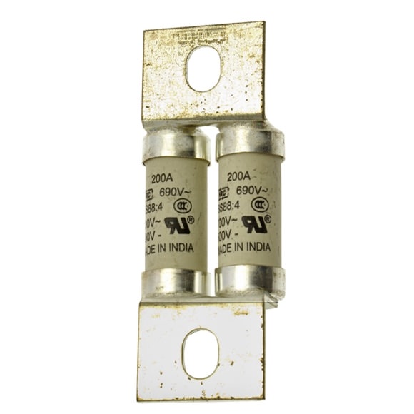 Bussmann. Предохранитель, высокая скорость, 200 A, AC 690 V, DC 500 V, BS88, 37 x 94 мм, aR, BS - 200FEE