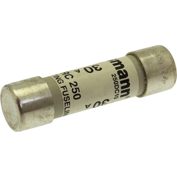 Bussmann. Предохранитель, высокая скорость, 30 A, DC 250 V, 21 x 76 мм, BS - 30SRC250