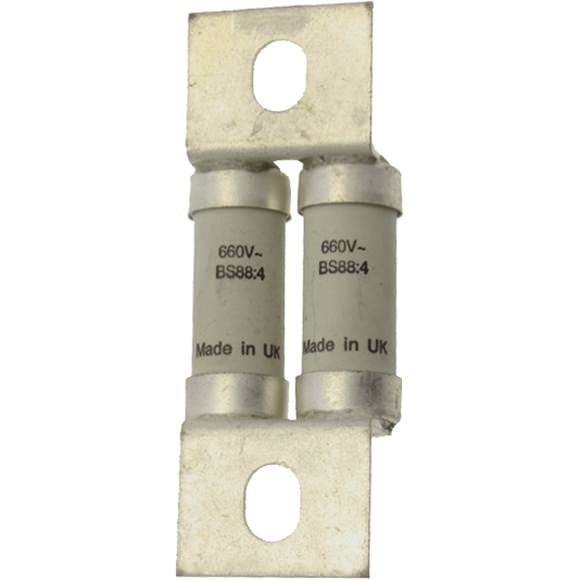Bussmann. Предохранитель, высокая скорость, 80 A, AC 690 V, DC 500 V, BS88, 37 x 94 mm, aR, BS - 80FEE