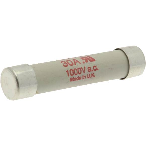 Bussmann. Предохранитель, высокая скорость, 30 A, AC 1000 V, DC 800 V, 14 x 67 mm, aR, UL - FWJ-30A14F