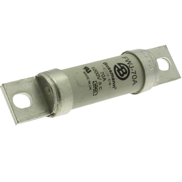 Bussmann. Предохранитель, высокая скорость, 70 A, AC 1000 V, DC 800 V, 29 x 126 mm, UL - FWJ-70A