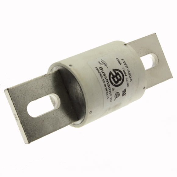 Bussmann. Предохранитель, высокая скорость, 450 A, AC 700 V, DC 700 V, 64 x 180 mm, UL - FWP-450A