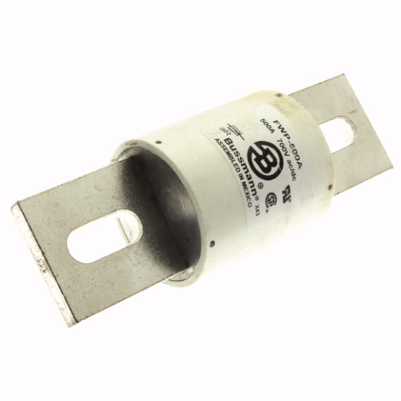 Bussmann. Предохранитель, высокая скорость, 500 A, AC 700 V, DC 700 V, 64 x 180 mm, UL - FWP-500A