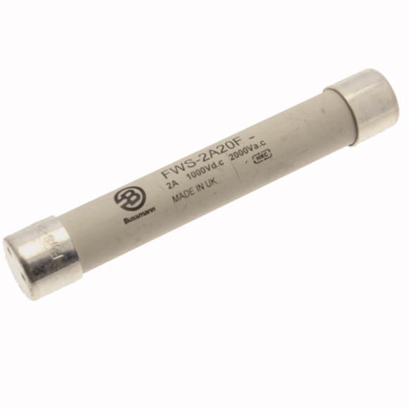 Bussmann. Предохранитель, высокая скорость, 2 A, AC 2100 V, DC 1000 V, 20 x 127 mm, gS, IEC, BS - FWS-2A20F