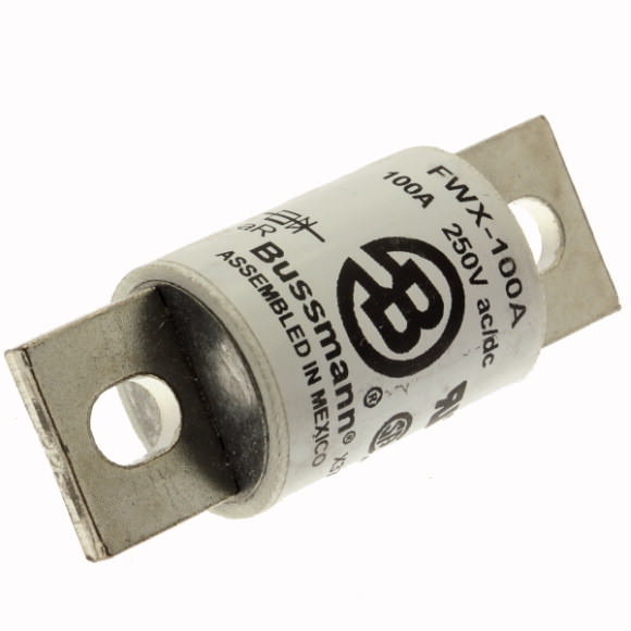 Bussmann. Предохранитель, высокая скорость, 100 A, AC 250 V, 31 x 80 mm, UL - FWX-100A
