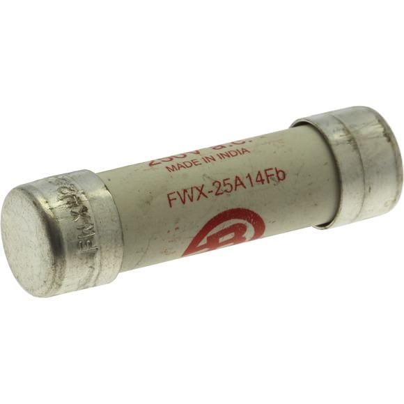 Bussmann. Предохранитель, высокая скорость, 25 A, AC 250 V, DC 250 V, 14 x 51 mm, aR, UL - FWX-25A14F