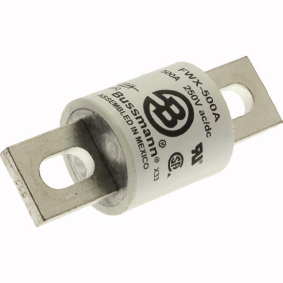 Bussmann. Предохранитель, высокая скорость, 500 A, AC 250 V, 38 x 98 mm, UL - FWX-500A