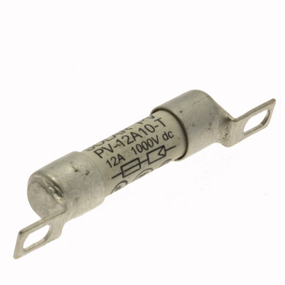Bussmann. Предохранитель, высокая скорость, 12 A, DC 1000 V, IEC60269-6 type A, 10 x 59 mm, gPV, UL PV, IEC, UL - PV-12A10-T