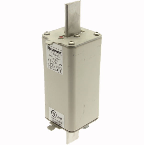 Bussmann. Предохранитель, высокая скорость, 315 A, DC 1000 V, 2XL, gPV, UL, IEC - PV-315A-2XL